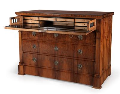 Biedermeier Schreibkommode, - Möbel und dekorative Kunst