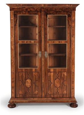 Baroque revival style glass -fronted bookcase, - Furniture and Decorative Art