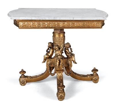 Historicist table, - Furniture and Decorative Art