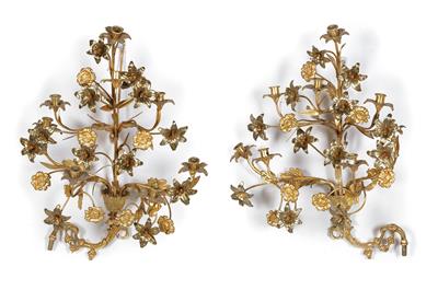 Pair of wall appliques, - Mobili e arti decorative