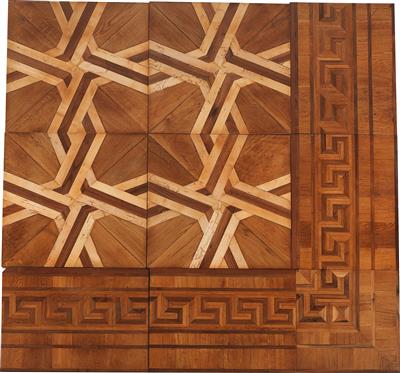 Parquet flooring with border, - Nábytek