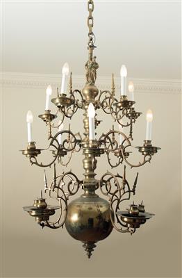 A Renaissance brass chandelier, - Kolekce Reinhold Hofstätter