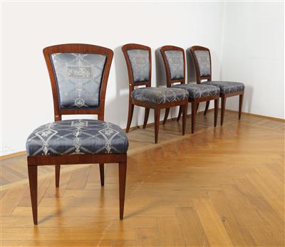 A set of 4 Biedermeier chairs, - Collection Reinhold Hofstätter