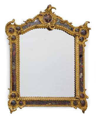A rare Rococo mirror, - Collection Reinhold Hofstätter
