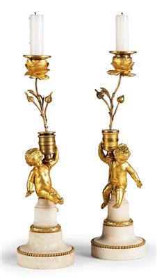 A pair of candleholders, - Kolekce Reinhold Hofstätter