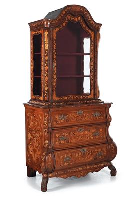 Dutch cabinet on chest, - Furniture and Decorative Art