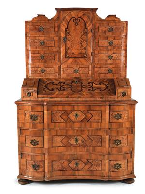 Tabernacle bureau cabinet, - Furniture and Decorative Art