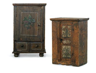 Two small rustic cabinets, - Rustikální nábytek