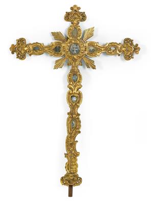Rococo processional cross, - Rustic Furniture