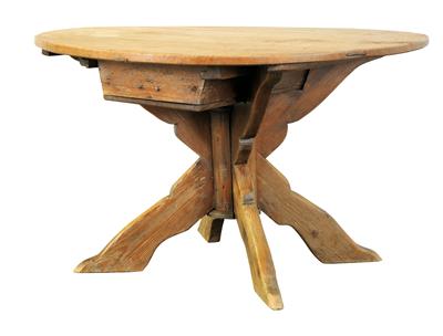 Round rustic table, - Rustikální nábytek