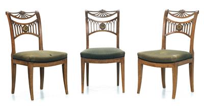 3 chairs in Regency style, - Property from Aristocratic Estates and Important Provenance