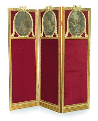 A Neoclassical screen, - Di provenienza aristocratica