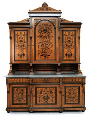 Large Historicist sideboard, - Nábytek