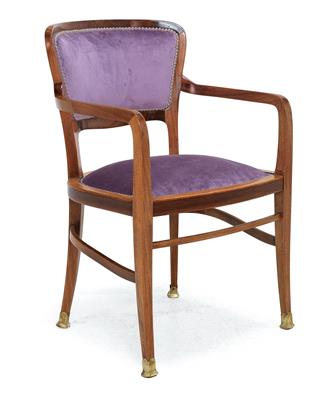 Art Nouveau armchair, - Nábytek