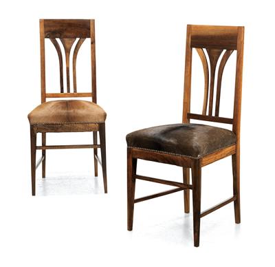 Pair of armchairs, - Furniture and Decorative Art