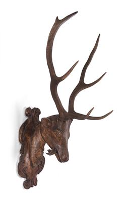 Baroque hunting trophy "Red deer", - Rustic Furniture