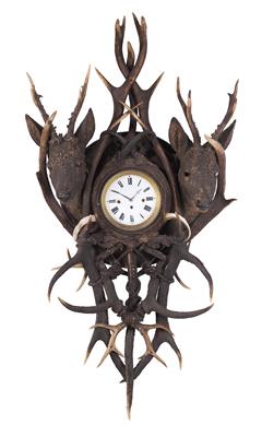 Wall clock with hunting theme, - Rustic Furniture