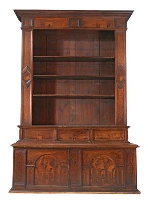 Large open bookcase, - Mobili e arti decorative