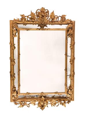Large wall mirror, - Mobili e arti decorative