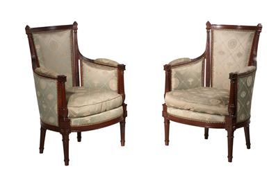 Pair of armchairs, - Furniture and Decorative Art