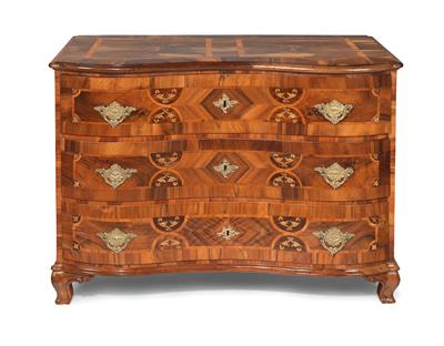 Late Baroque chest of drawers, - Mobili e arti decorative