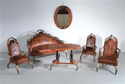 Aristokratische Salonsitzgruppe, - Möbel und dekorative Kunst