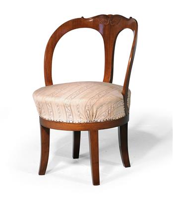 Biedermeier gondola chair, - Furniture and Decorative Art