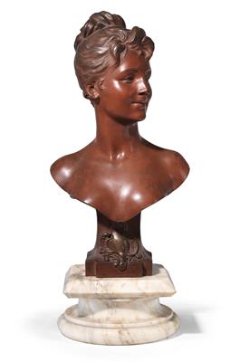 Bust of a young lady, - Mobili e arti decorative