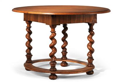 Baroque oval table, - Nábytek