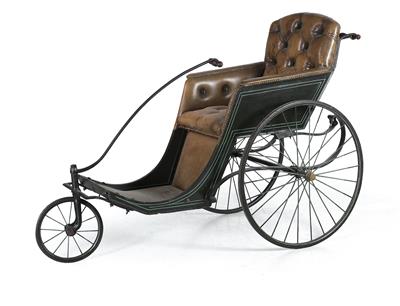 Wheelchair, known as a “Stosswagen”, - Mobili e arti decorative