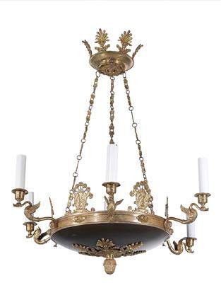 Salon chandelier in Empire revival style, - Furniture and Decorative Art