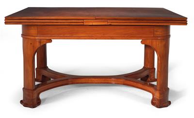 Unusual Art Nouveau extending table, - Mobili e arti decorative