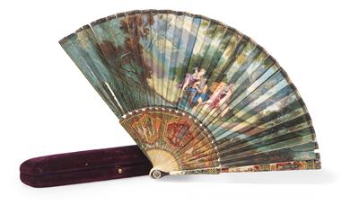 A folding fan, France c. 1700/20 - Property from Aristocratic Estates and Important Provenance