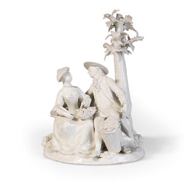 An “autumn” figural group, Imperial Manufactory, Vienna c. 1750/70 - Property from Aristocratic Estates and Important Provenance