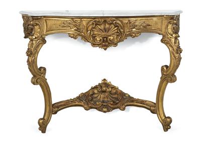 A console table, - Majetek aristokratického původu a předměty důležitých proveniencí