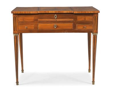 A Louis XVI dressing table, - Di provenienza aristocratica