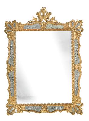 A wall mirror in Venetian style, - Majetek aristokratického původu a předměty důležitých proveniencí