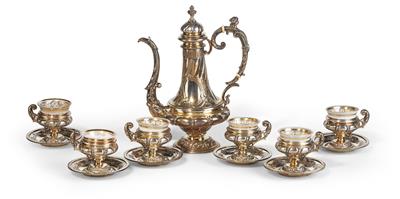 A mocha set from Vienna, - Majetek aristokratického původu a předměty důležitých proveniencí