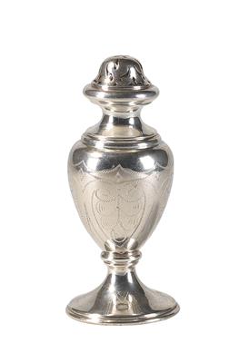 A silver condiment caster from Vienna, - Property from Aristocratic Estates and Important Provenance