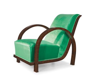 An Art Deco armchair, - Nábytek