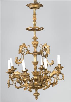 A Biedermeier salon chandelier, - Mobili e arti decorative