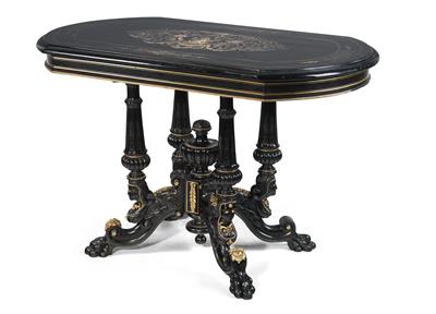 A “Gründerzeit” salon table, - Furniture and Decorative Art