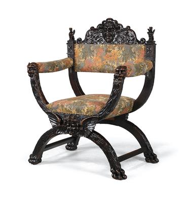 A historicist armchair, - Mobili e arti decorative