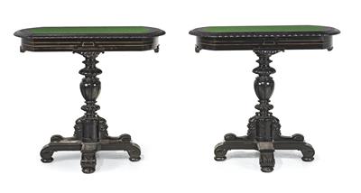 A pair of small “Gründerzeit” salon tables, - Mobili e arti decorative