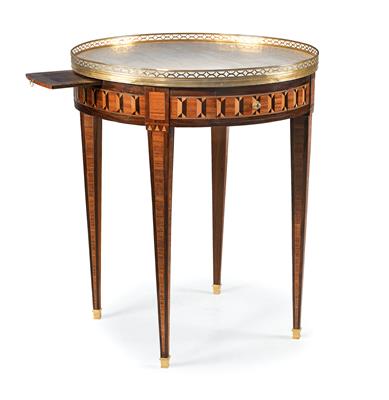 A round salon side table, - Furniture and Decorative Art