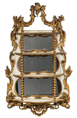 A mirror etagère, - Furniture and Decorative Art