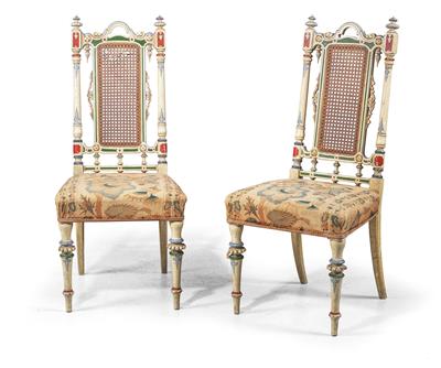 A pair of English chairs, - Nábytek