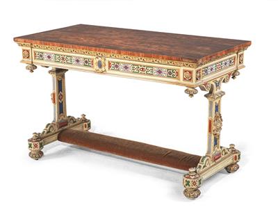 A rectangular writing desk, - Mobili e arti decorative