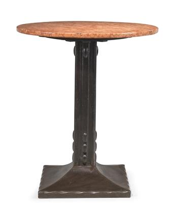 A round Art Nouveau coffeehouse table, - Mobili e arti decorative