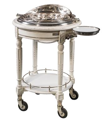 A round serving trolley, - Mobili e arti decorative